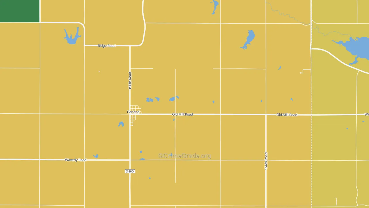 68360, NE Map of Vehicle Theft Rates