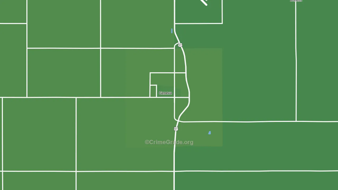 68361, NE Map of Vehicle Theft Rates