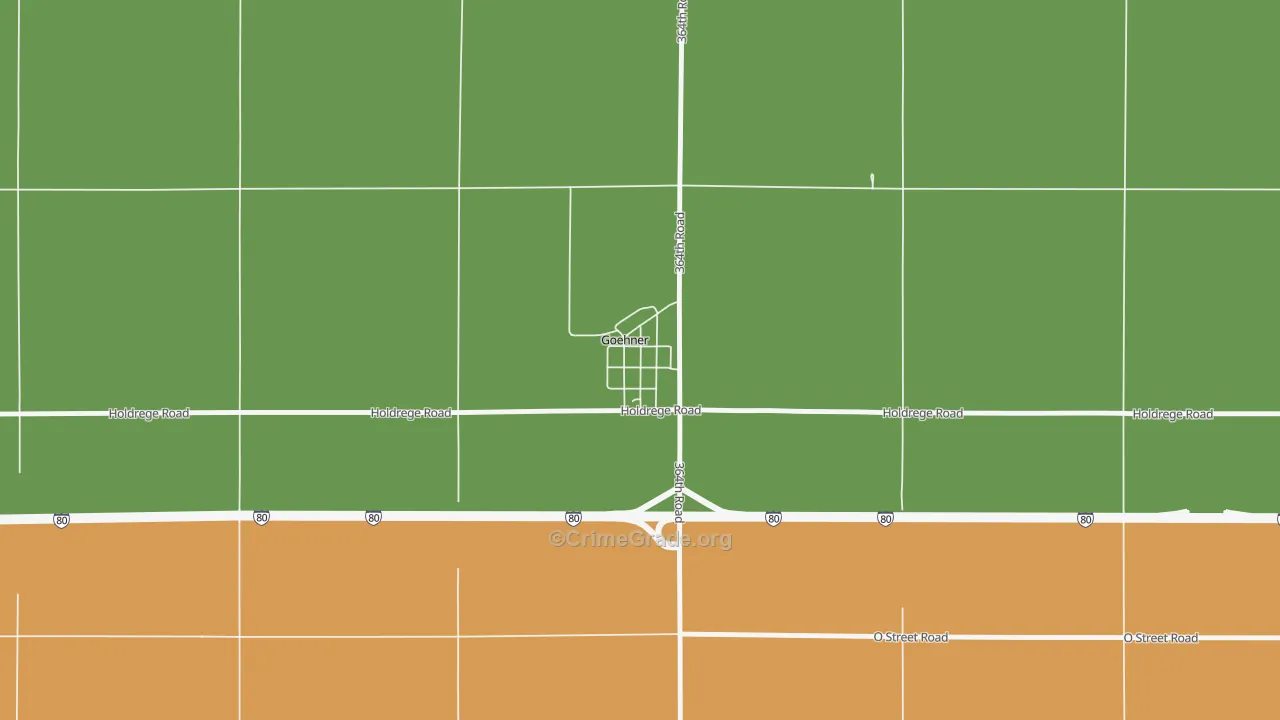 68364, NE Map of Vehicle Theft Rates