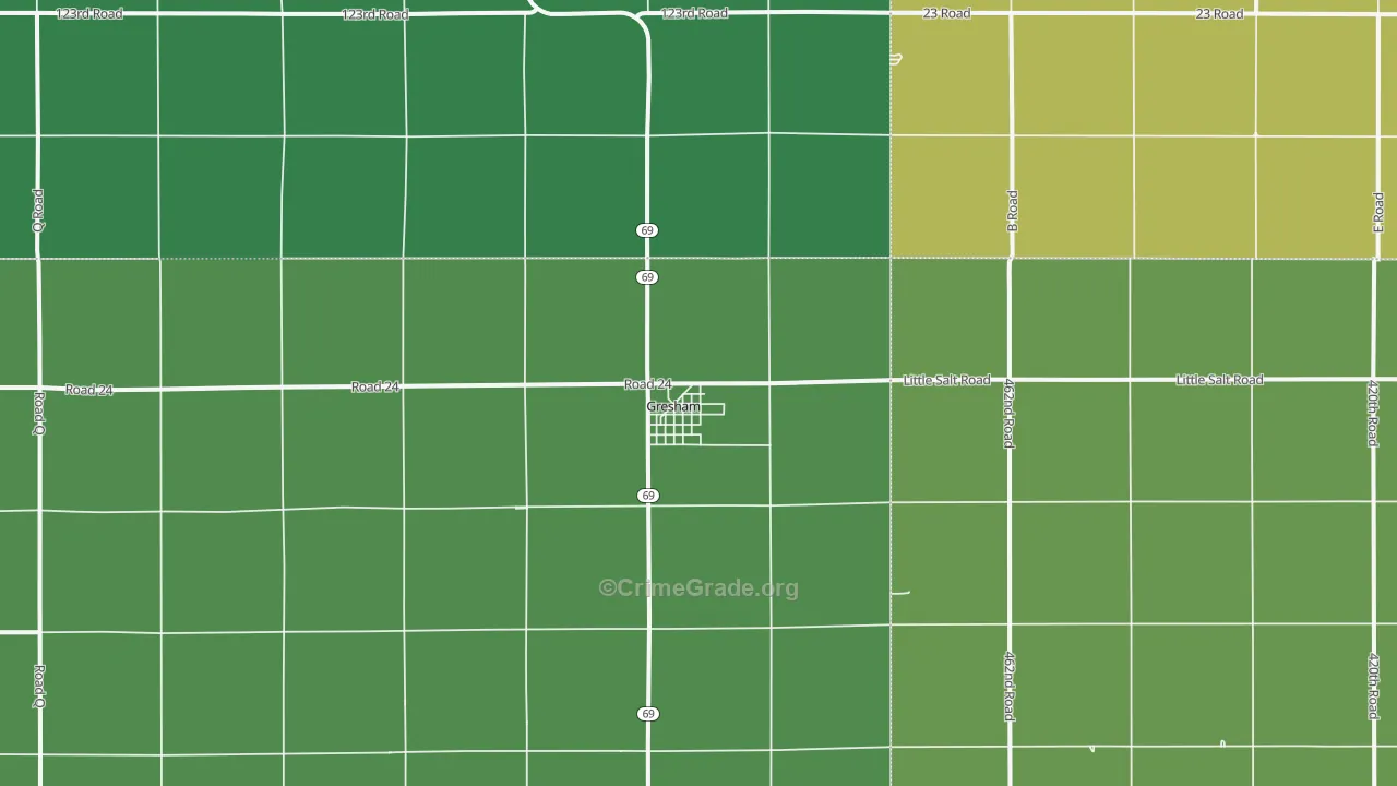 68367, NE Map of Vehicle Theft Rates