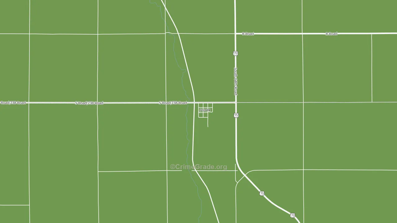 68379, NE Map of Vehicle Theft Rates