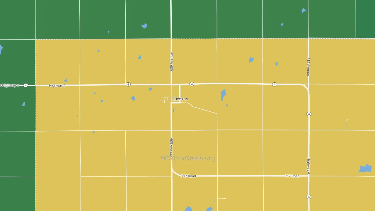 68380, NE Map of Vehicle Theft Rates