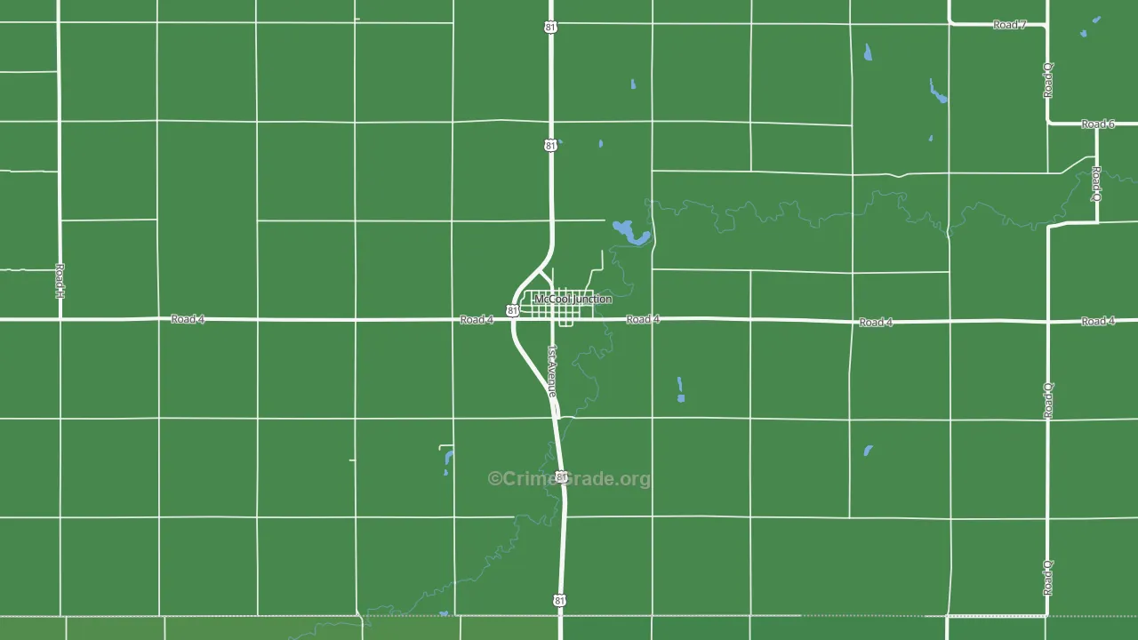 68401, NE Map of Vehicle Theft Rates