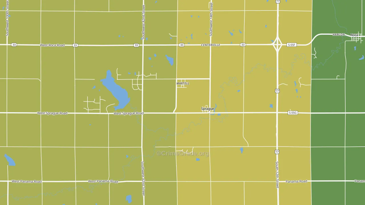 68404, NE Map of Vehicle Theft Rates