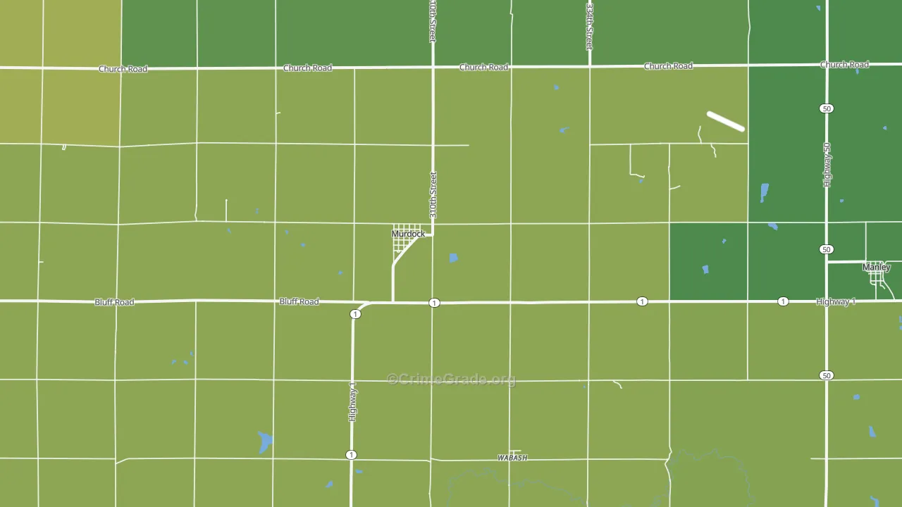 68407, NE Map of Vehicle Theft Rates