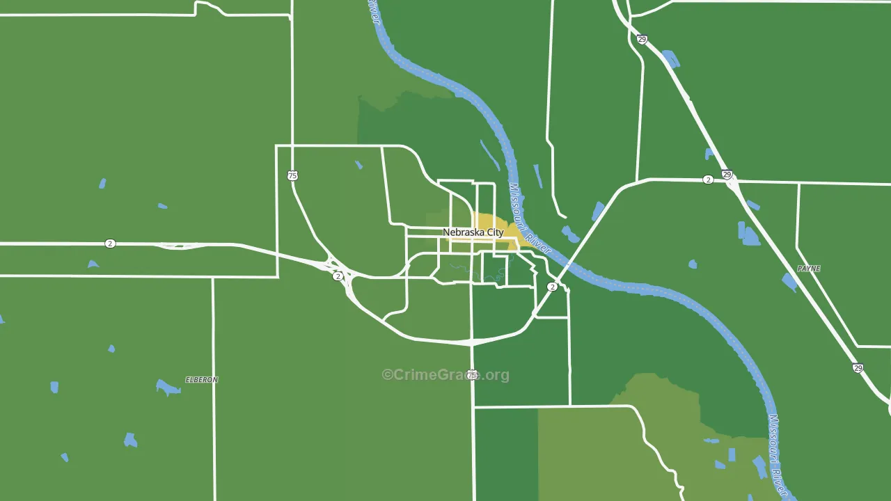 68410, NE Map of Vehicle Theft Rates