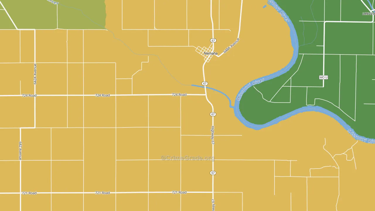 68414, NE Map of Vehicle Theft Rates