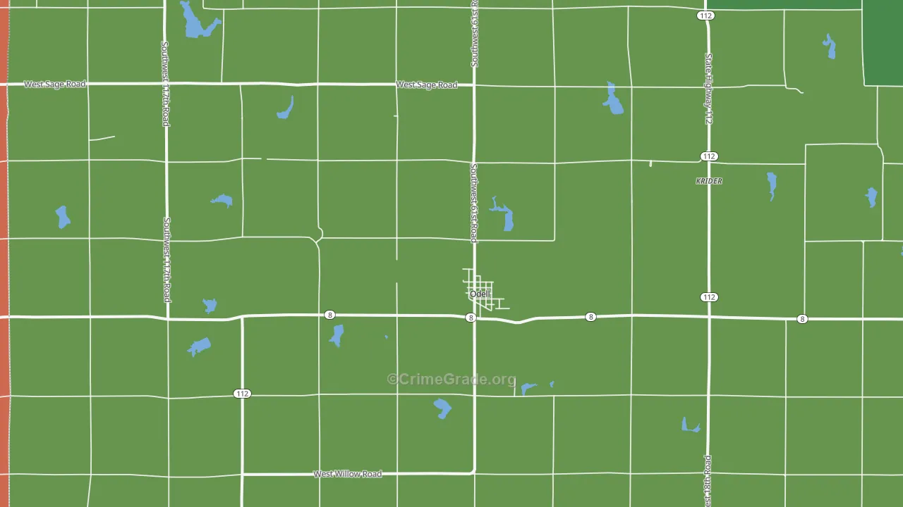 68415, NE Map of Vehicle Theft Rates