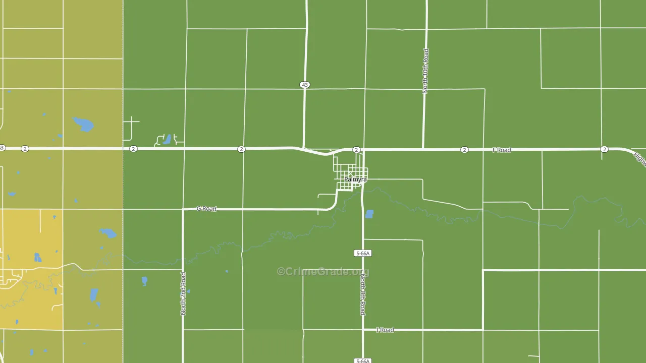 68418, NE Map of Vehicle Theft Rates