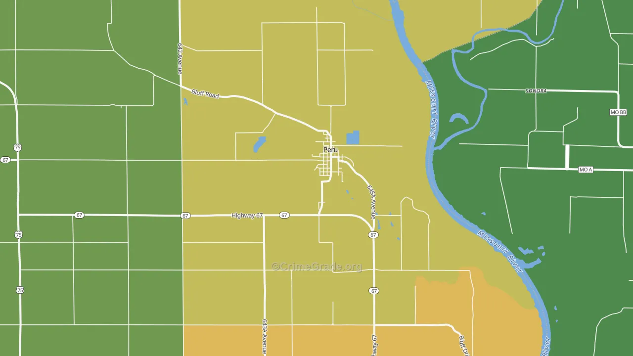 68421, NE Map of Vehicle Theft Rates