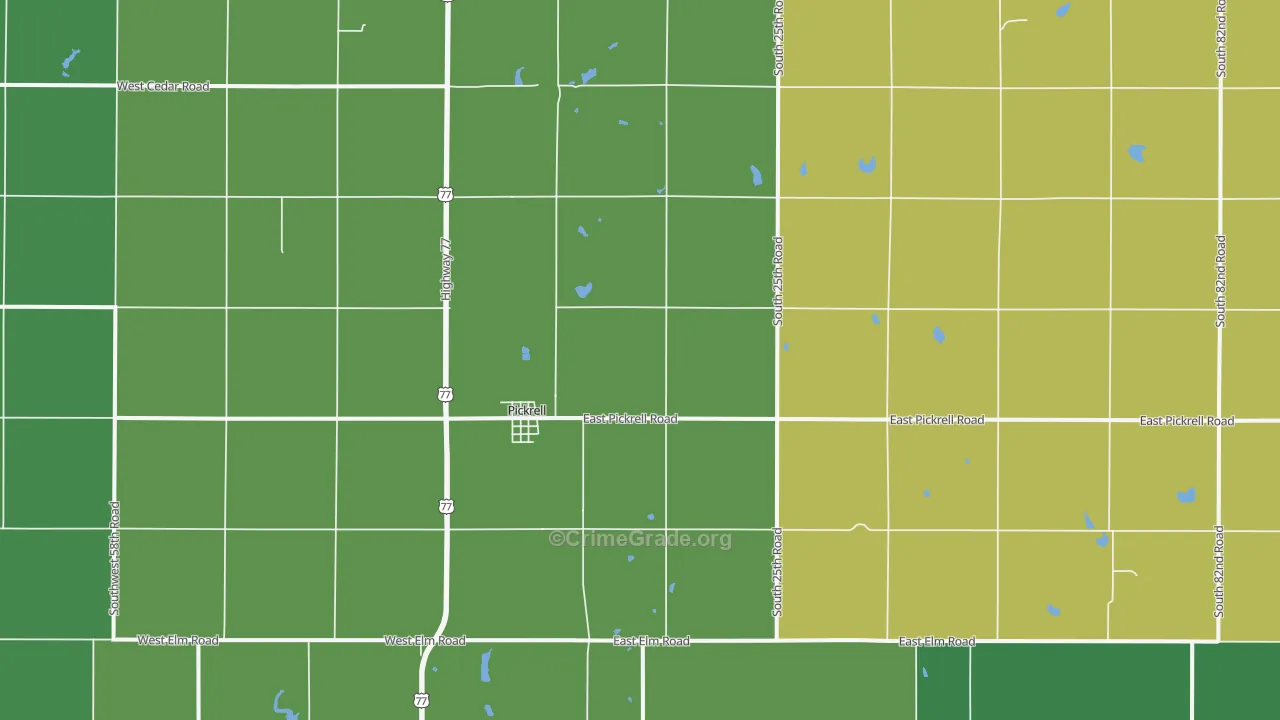 68422, NE Map of Vehicle Theft Rates