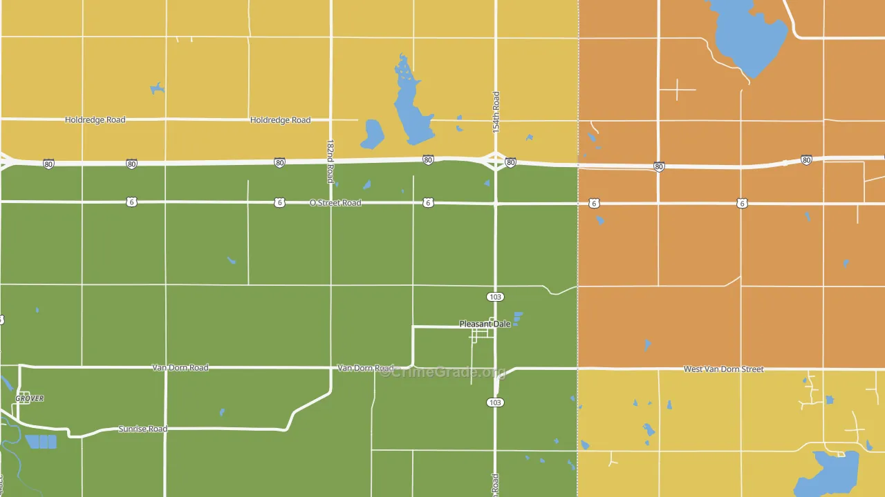 68423, NE Map of Vehicle Theft Rates