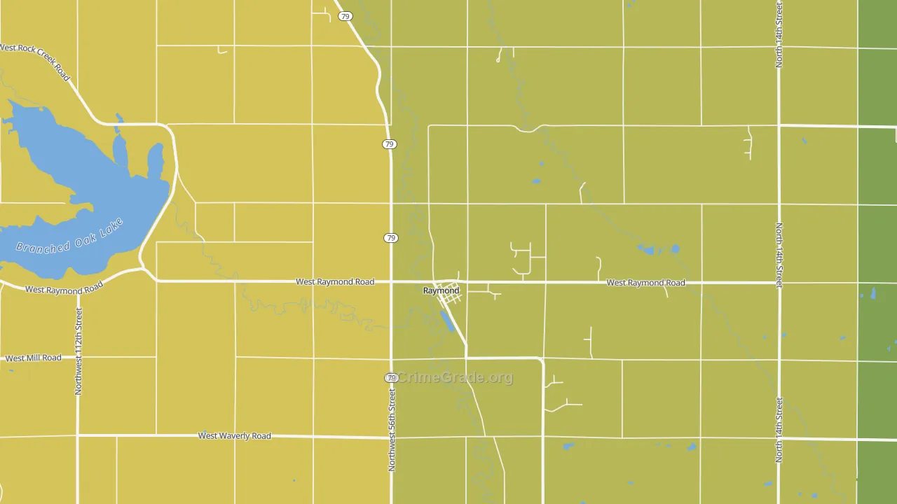 68428, NE Map of Vehicle Theft Rates