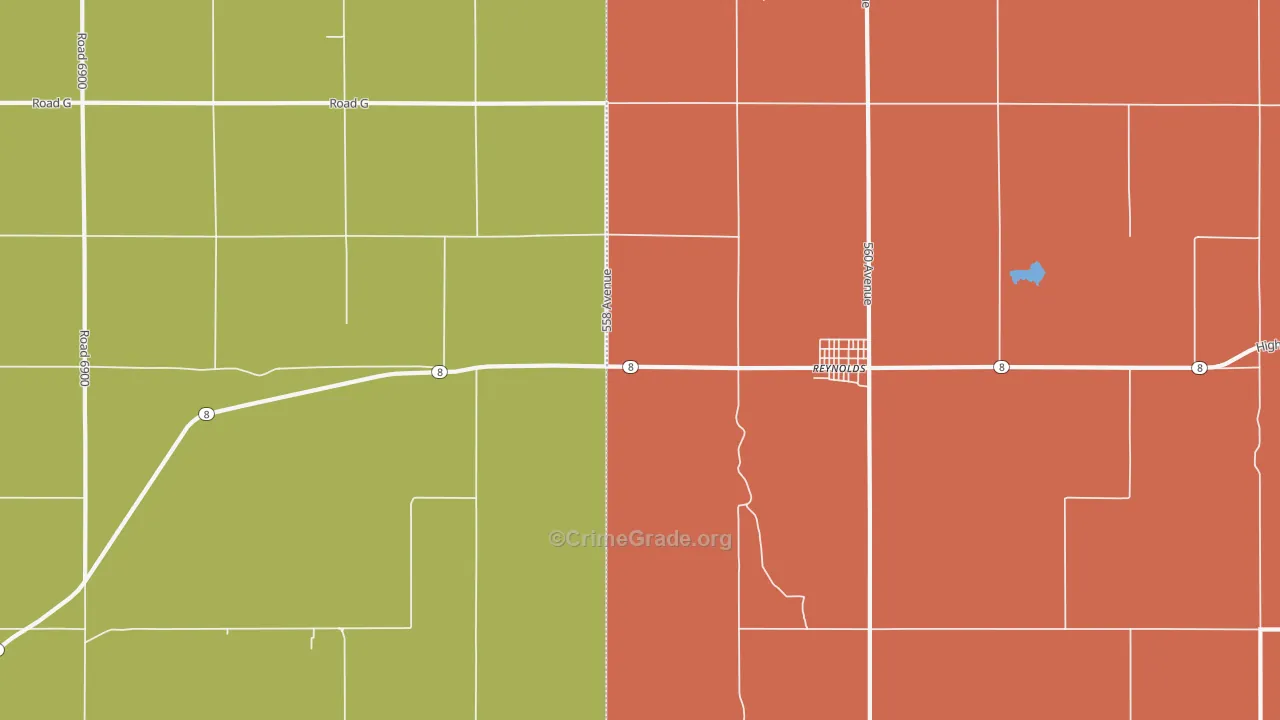 68429, NE Map of Vehicle Theft Rates