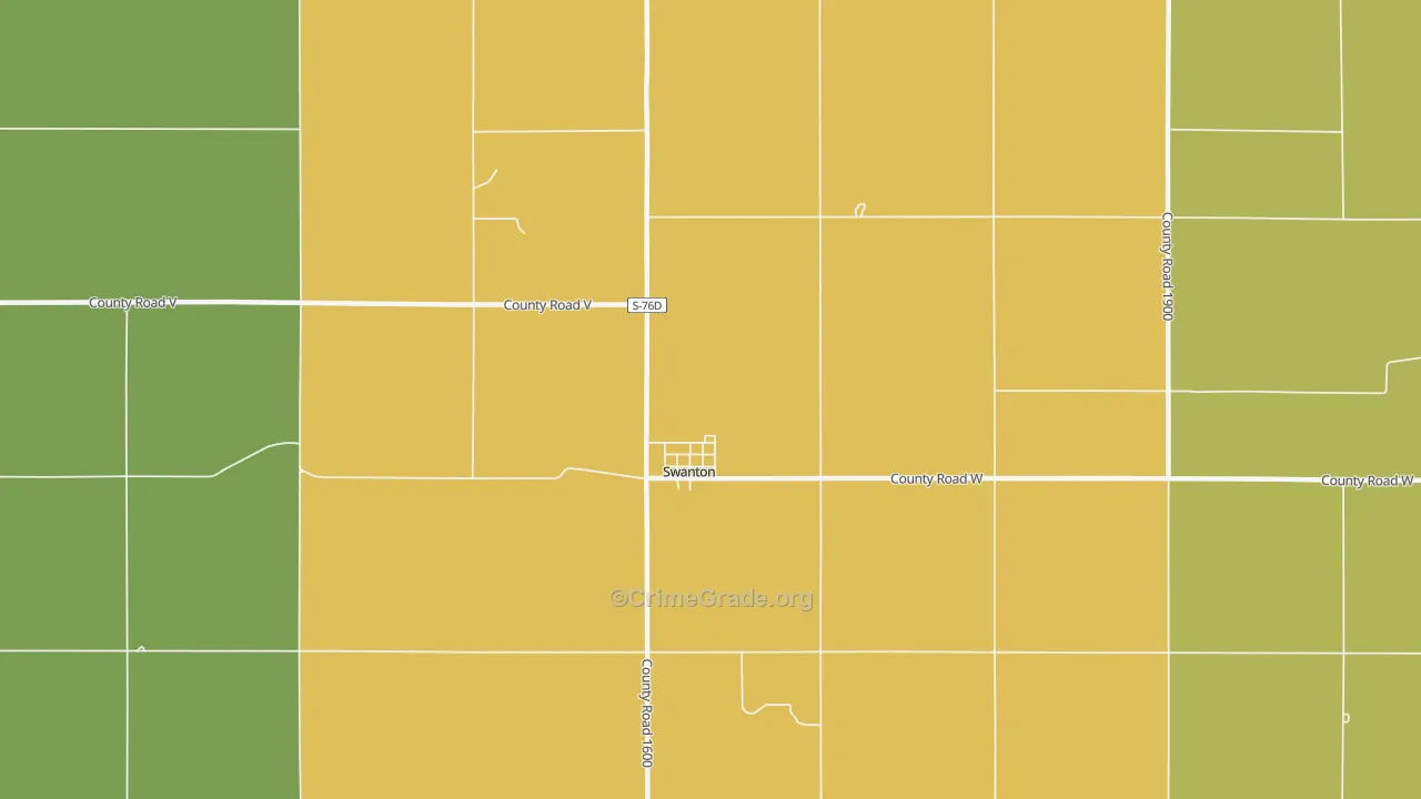 68445, NE Map of Vehicle Theft Rates