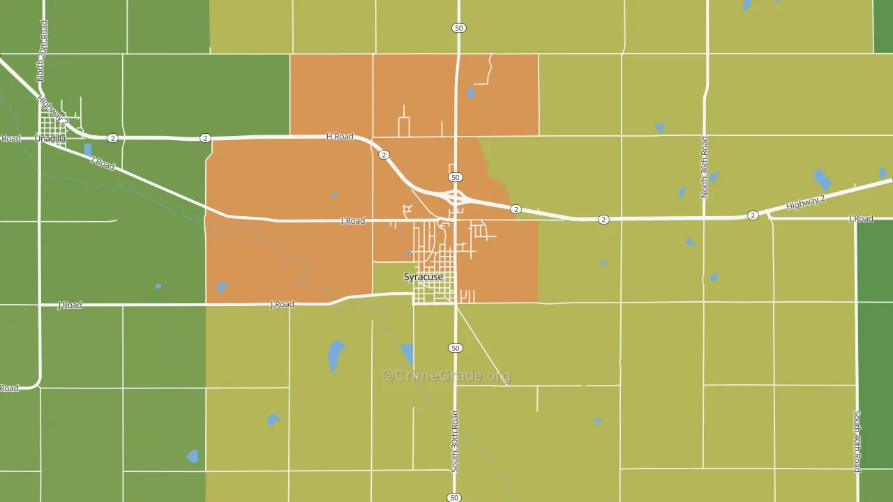 68446, NE Map of Vehicle Theft Rates