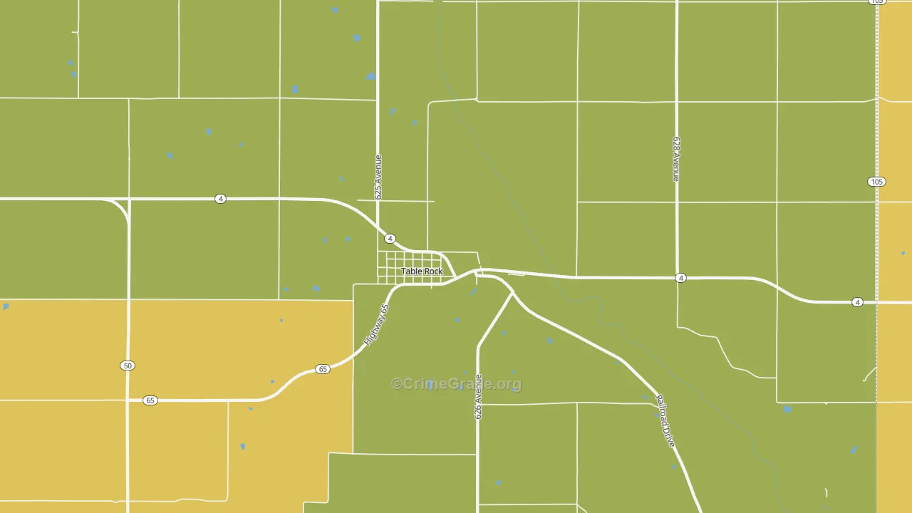 68447, NE Map of Vehicle Theft Rates