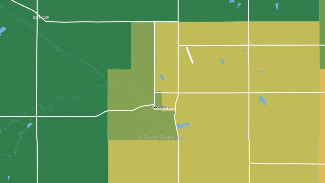 68450, NE Map of Vehicle Theft Rates