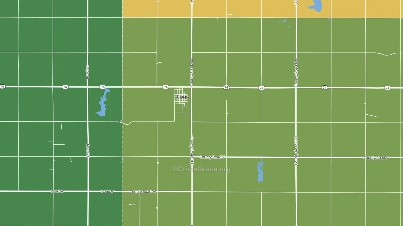 68453, NE Map of Vehicle Theft Rates