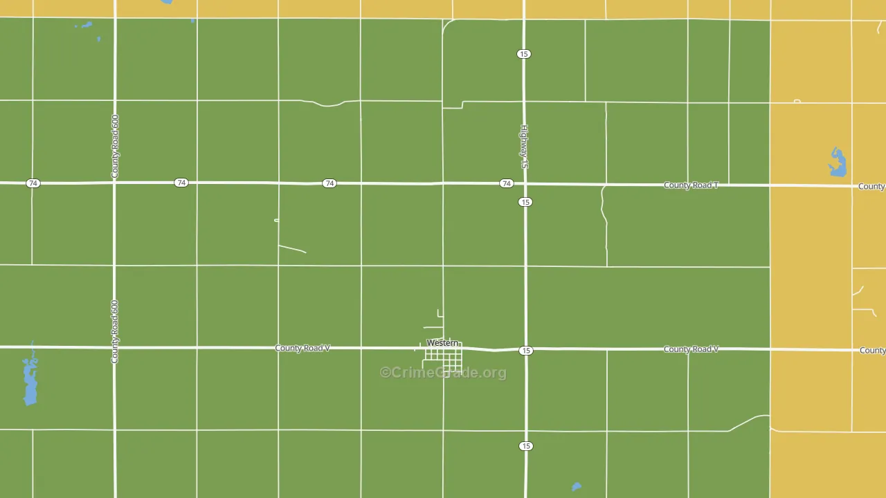 68464, NE Map of Vehicle Theft Rates