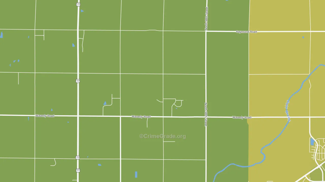 68517, NE Map of Vehicle Theft Rates