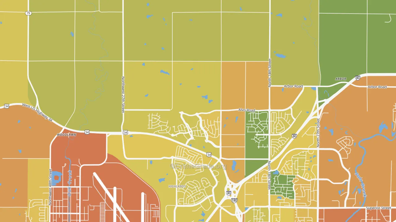68531, NE Map of Vehicle Theft Rates