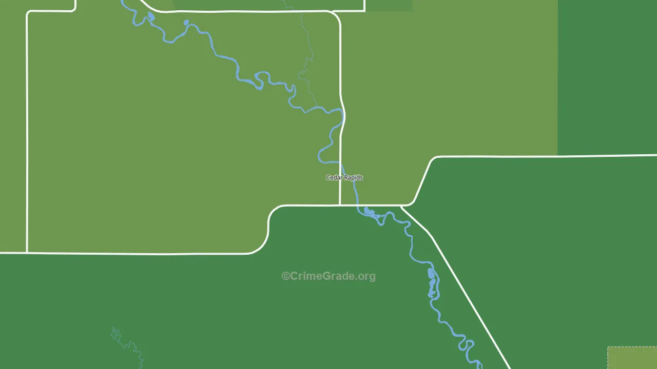 68627, NE Map of Vehicle Theft Rates