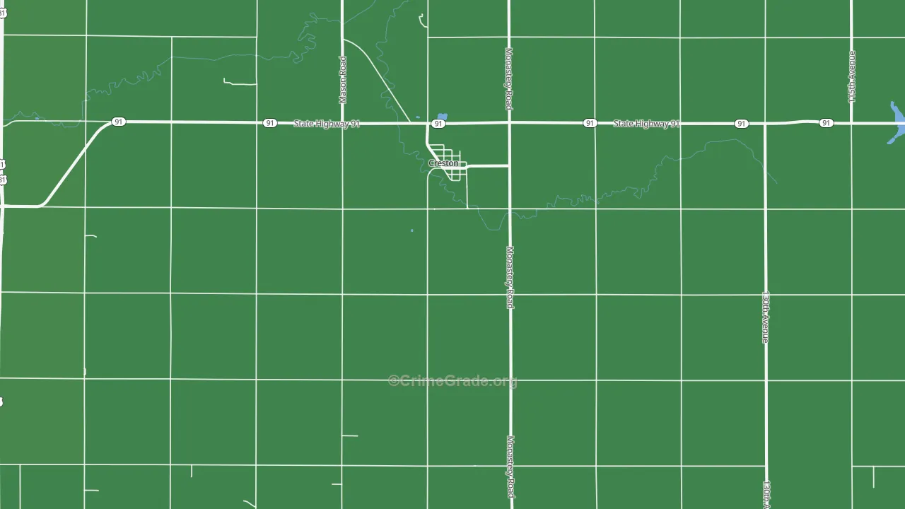 68631, NE Map of Vehicle Theft Rates