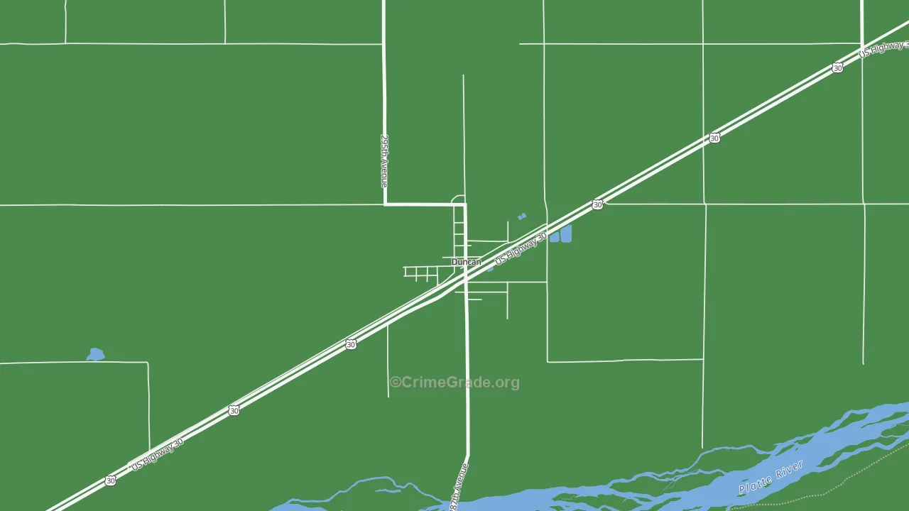 68634, NE Map of Vehicle Theft Rates