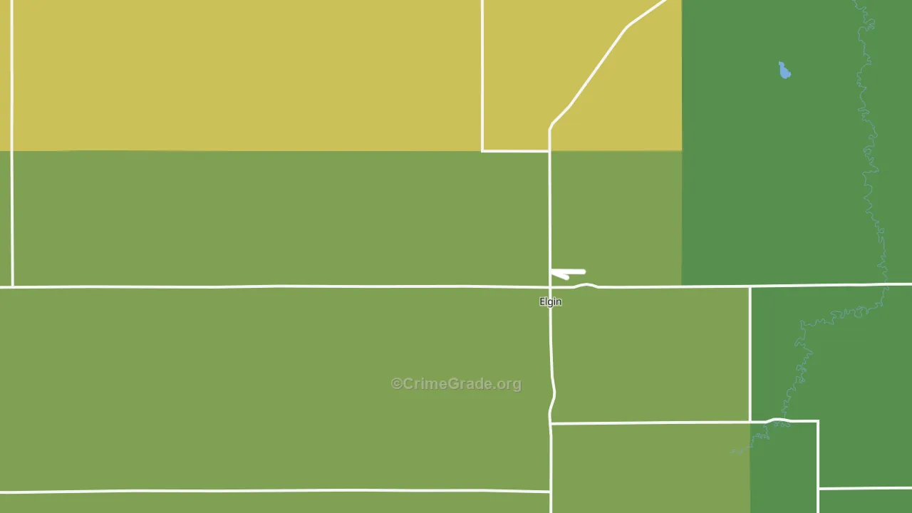 68636, NE Map of Vehicle Theft Rates