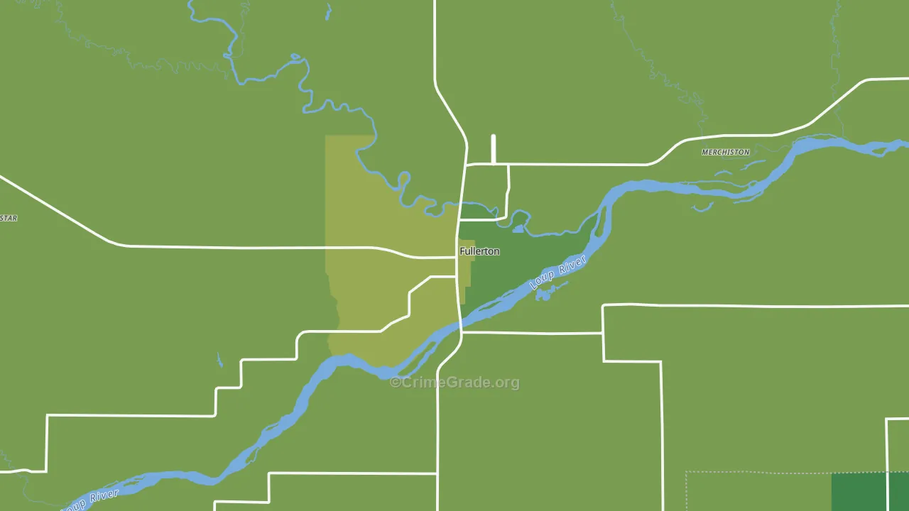 68638, NE Map of Vehicle Theft Rates
