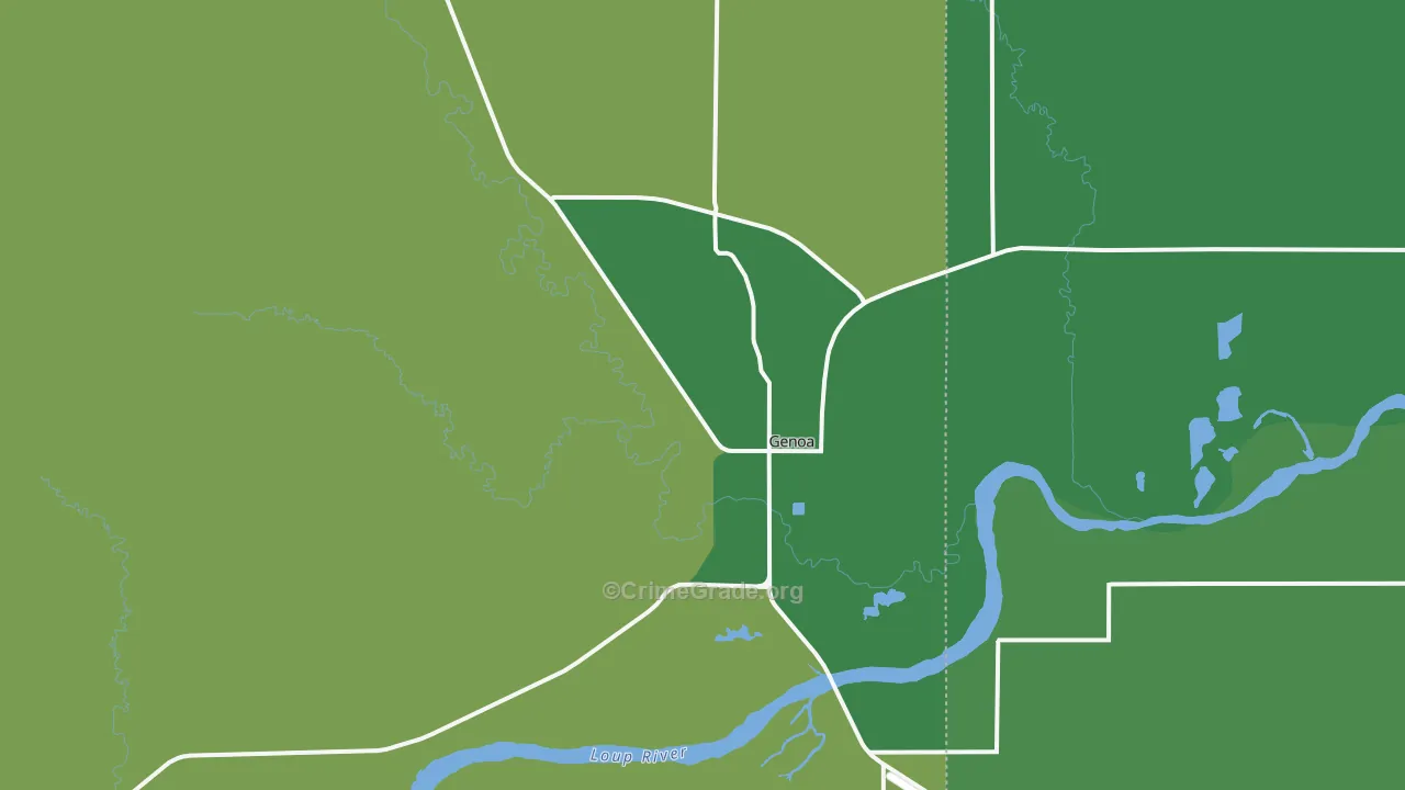 68640, NE Map of Vehicle Theft Rates