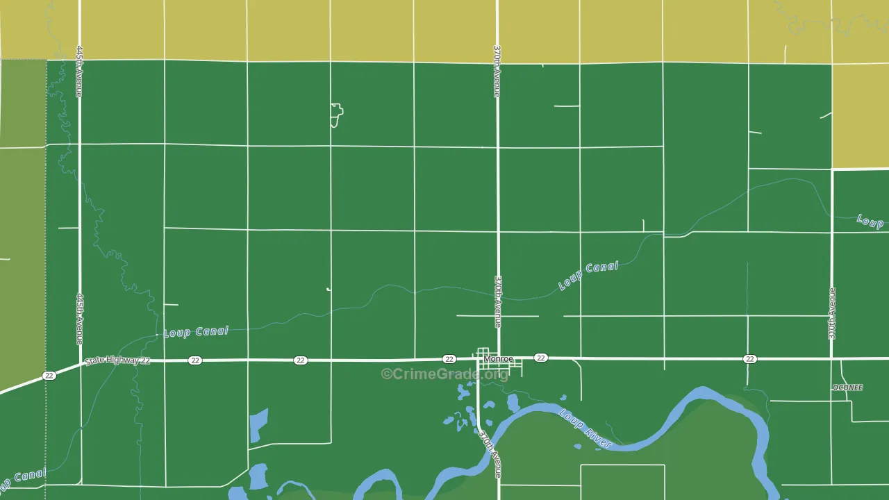 68647, NE Map of Vehicle Theft Rates