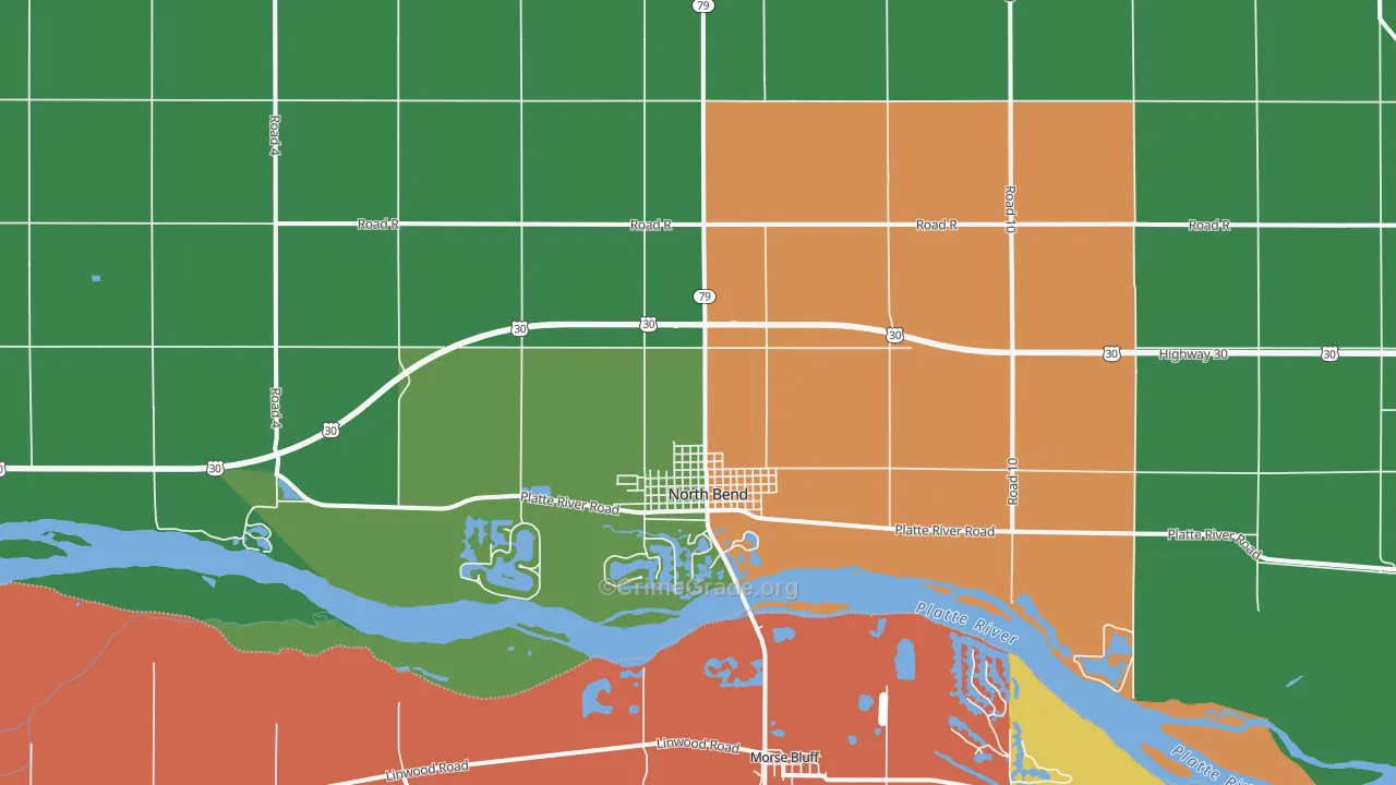 68649, NE Map of Vehicle Theft Rates