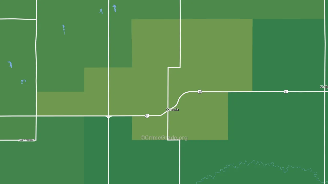 68651, NE Map of Vehicle Theft Rates