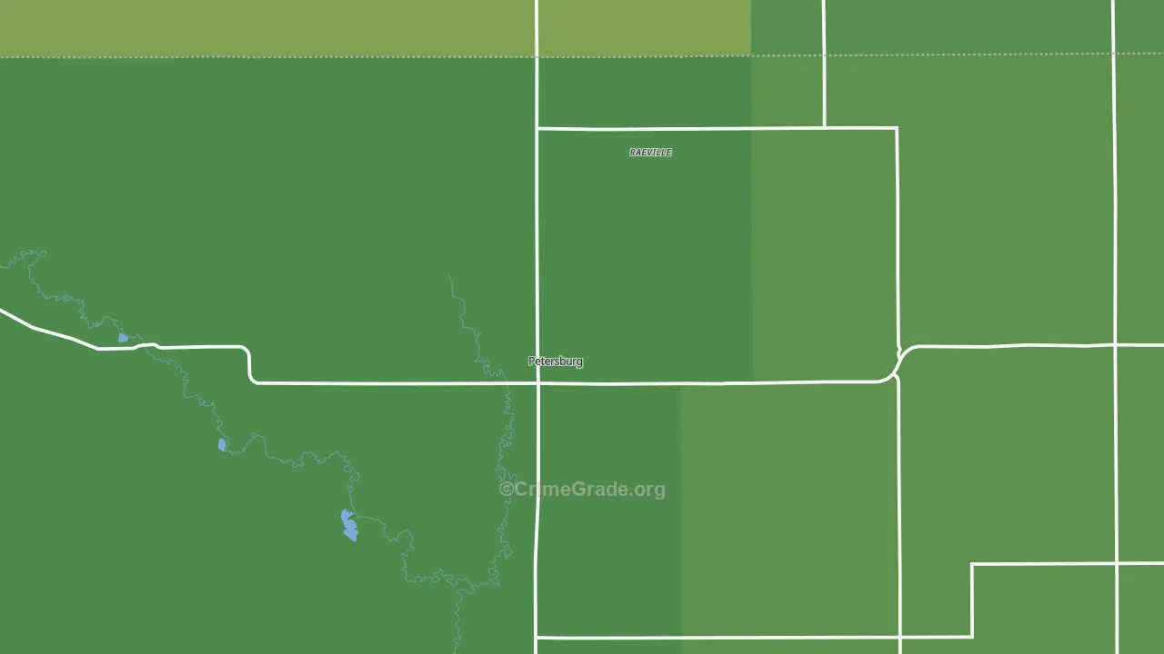 68652, NE Map of Vehicle Theft Rates