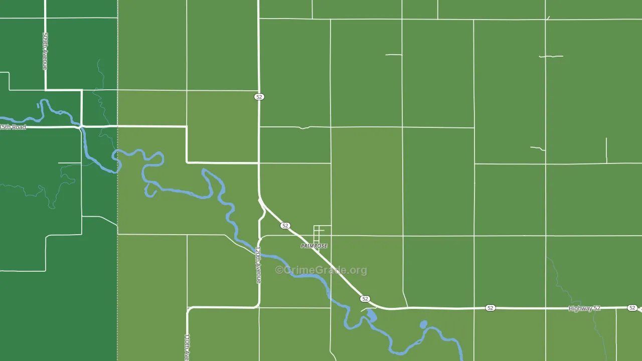 68655, NE Map of Vehicle Theft Rates