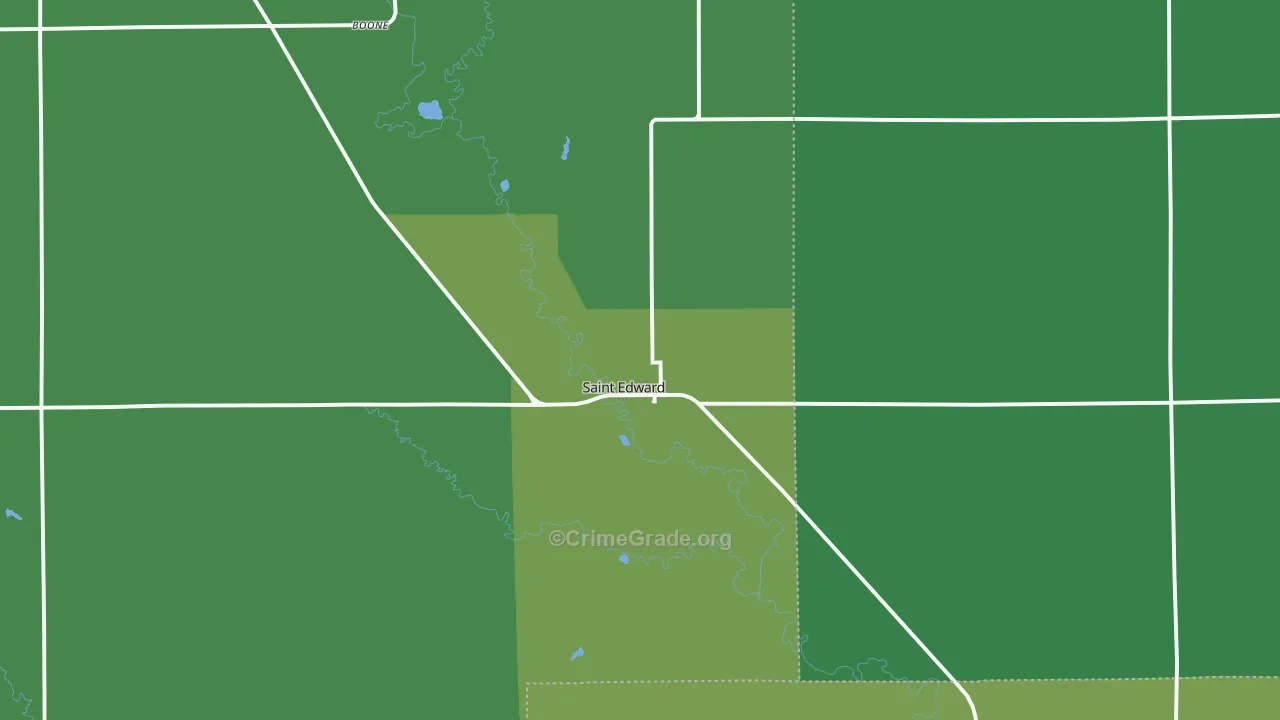 68660, NE Map of Vehicle Theft Rates