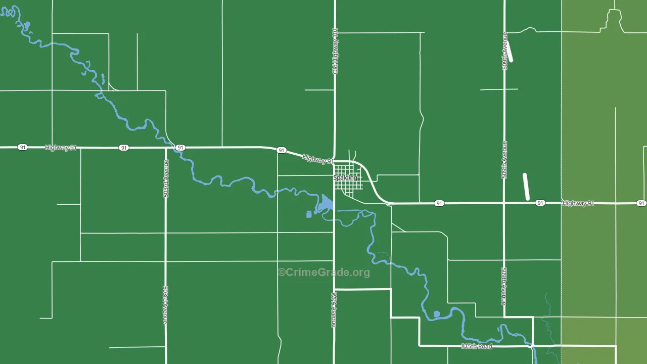 68665, NE Map of Vehicle Theft Rates