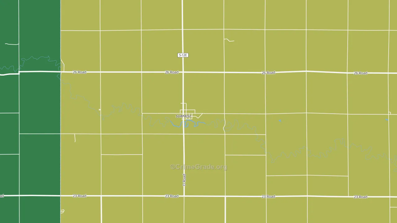 68667, NE Map of Vehicle Theft Rates