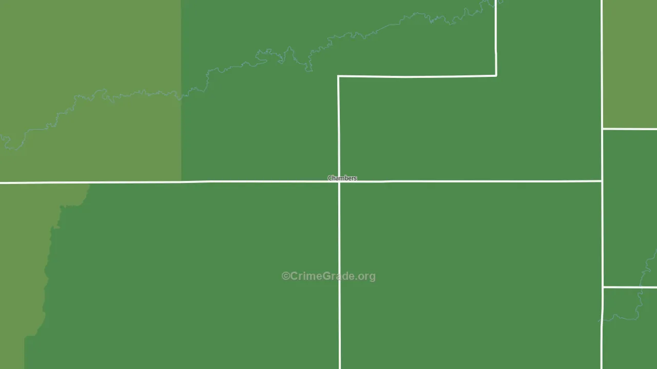68725, NE Map of Vehicle Theft Rates