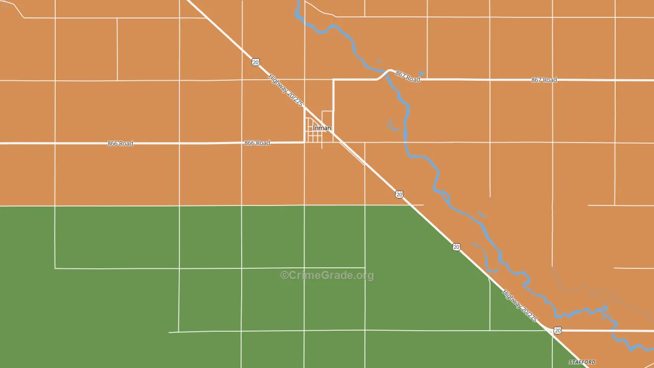 68742, NE Map of Vehicle Theft Rates