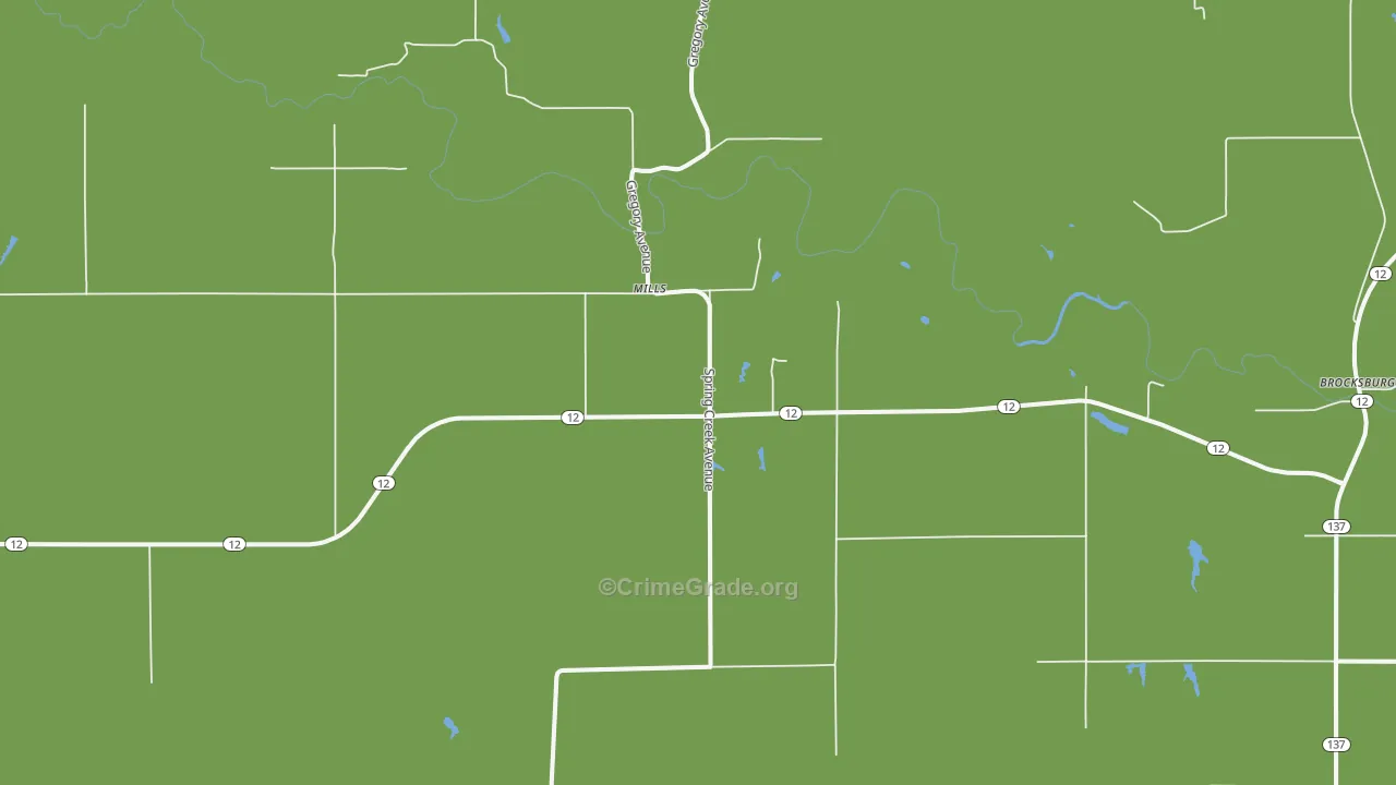 68753, NE Map of Vehicle Theft Rates