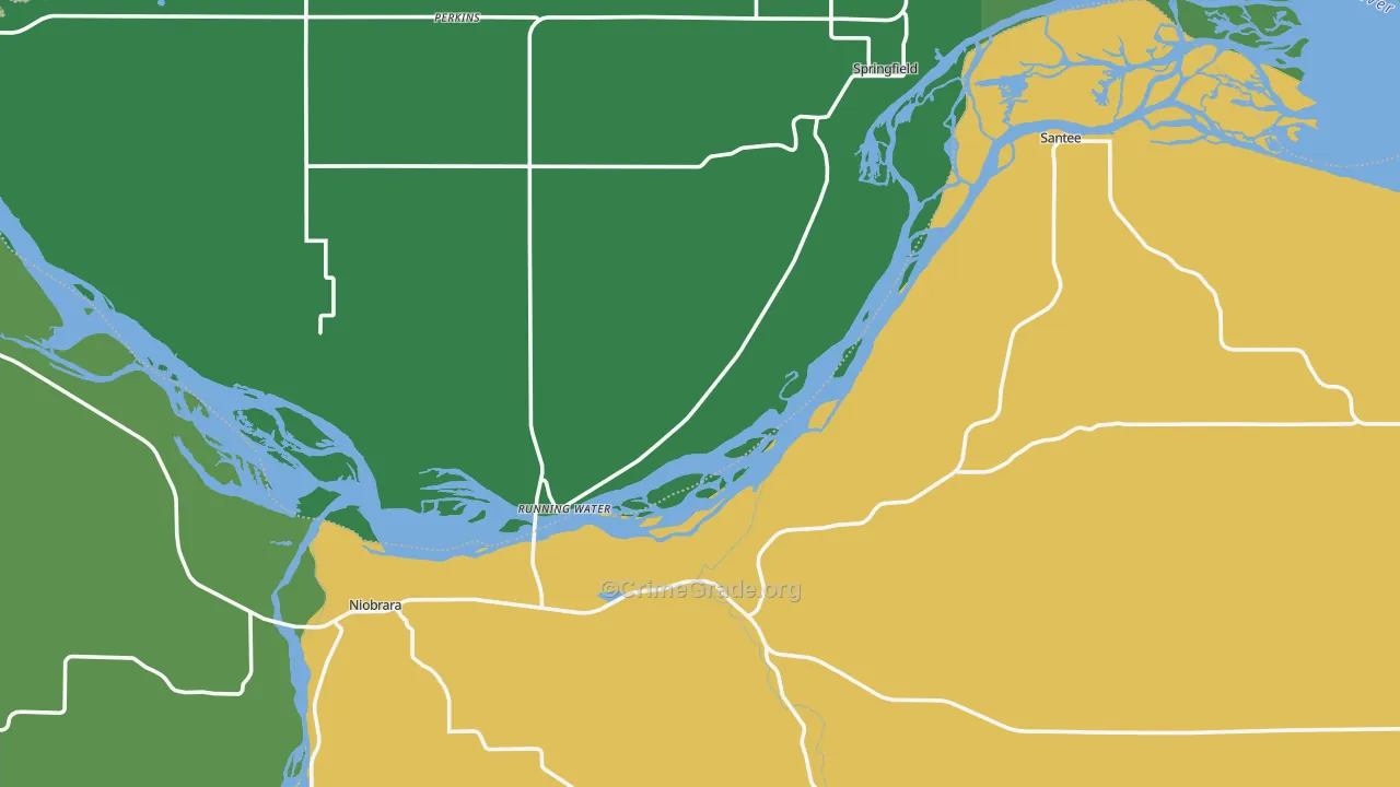 68760, NE Map of Vehicle Theft Rates