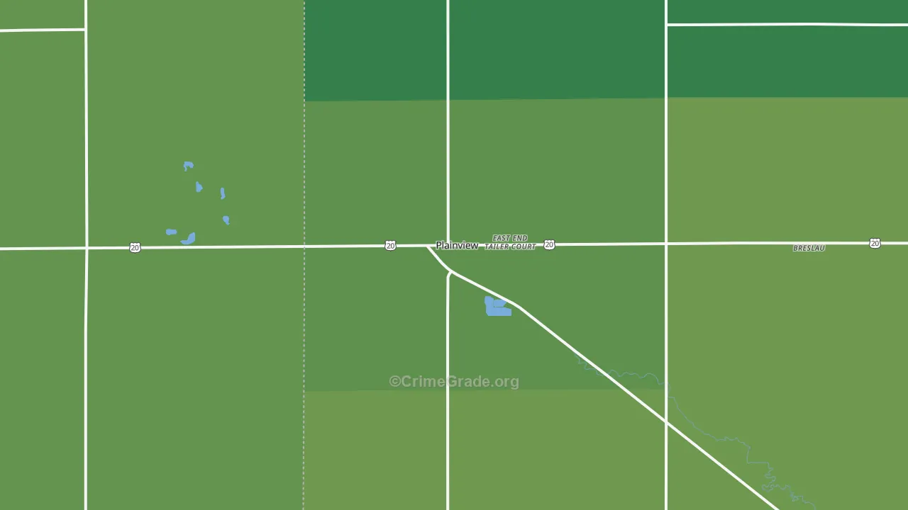68769, NE Map of Vehicle Theft Rates