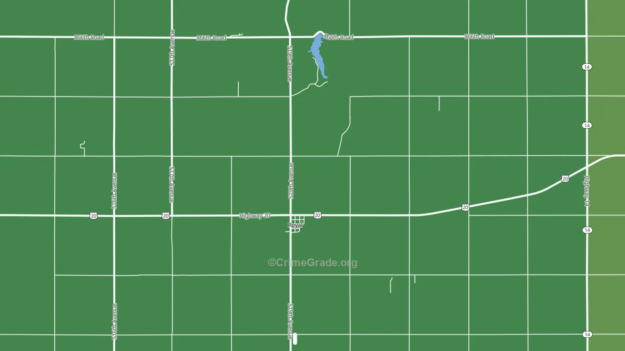 68773, NE Map of Vehicle Theft Rates