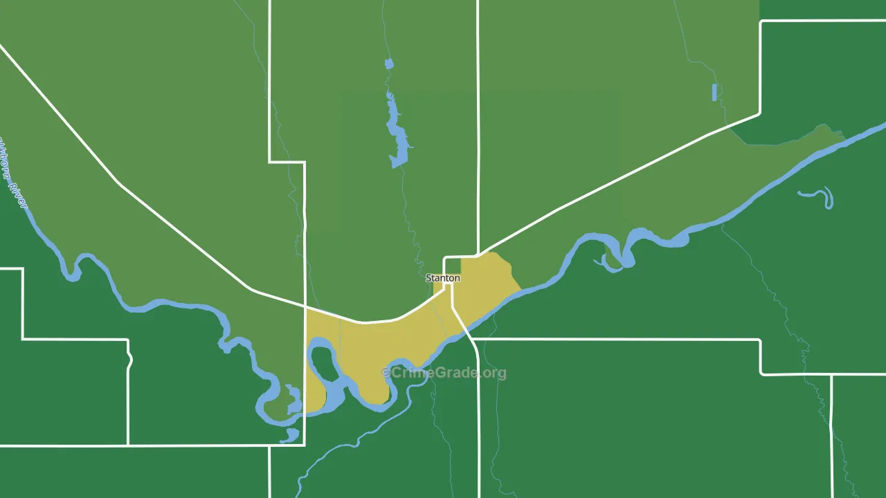 68779, NE Map of Vehicle Theft Rates