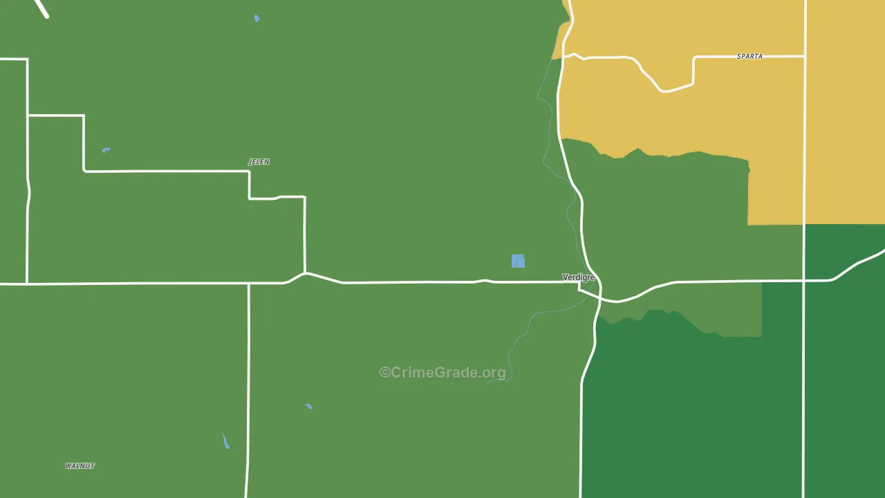 68783, NE Map of Vehicle Theft Rates
