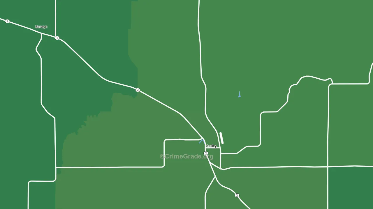 68814, NE Map of Vehicle Theft Rates