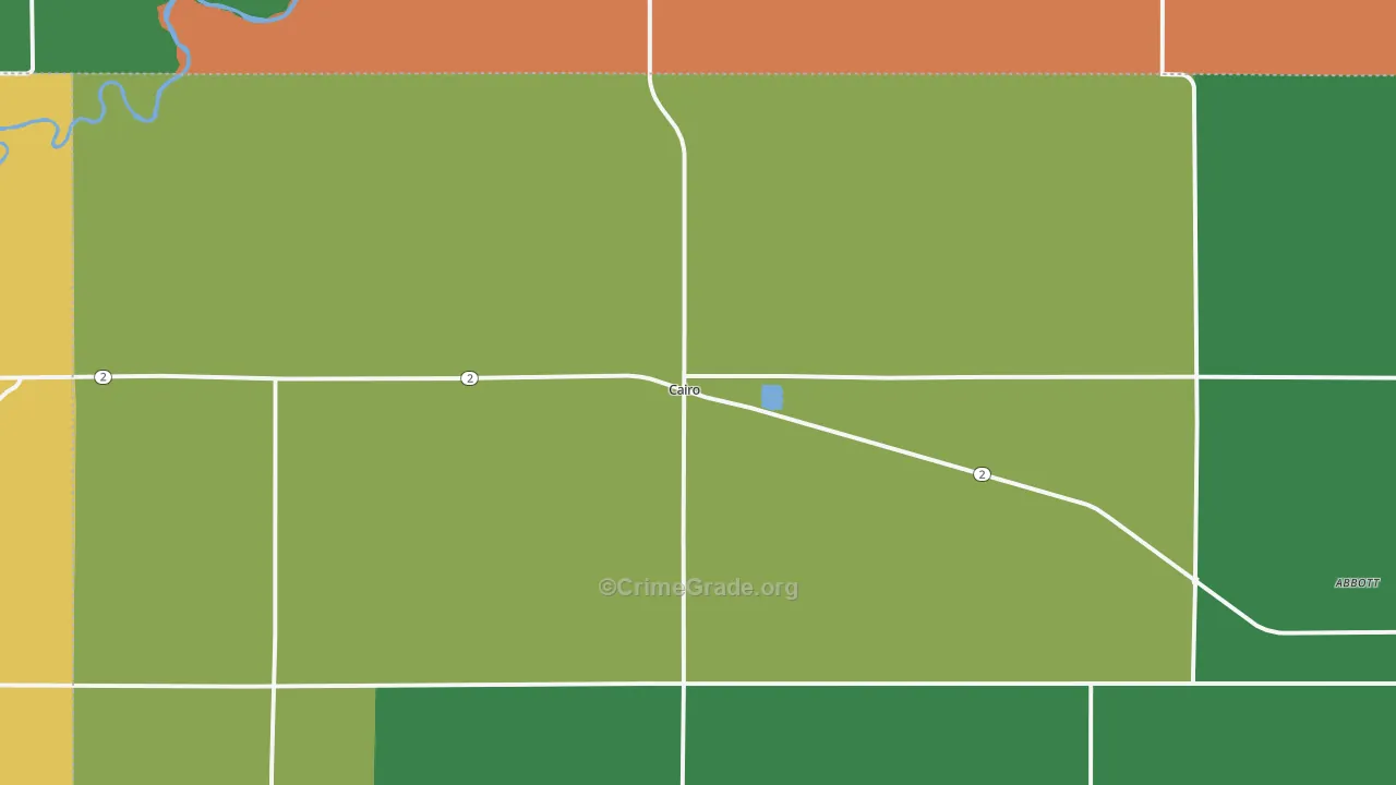 68824, NE Map of Vehicle Theft Rates